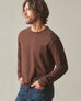 Men's Premium Slub Crew Tee Long Sleeve - Chicory Coffee